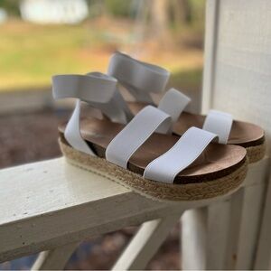 Madden Girl White Espadrille Sandals
